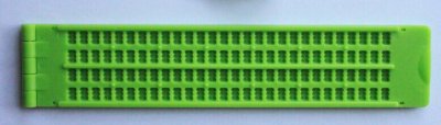 4 soros műanyag Braille tábla + pontozó