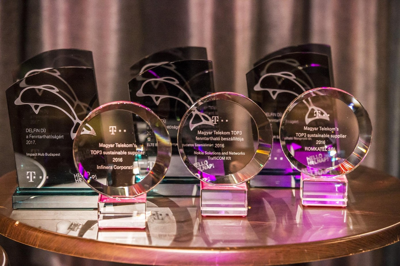 Delfin díj 2017 - díjak
